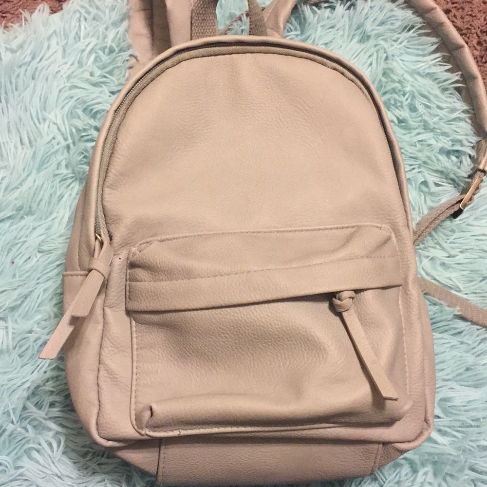 Mini gray backpack
